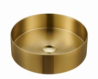 STEEL GOLD BRUSHED Umywalka stalowa 38x11 MOBI