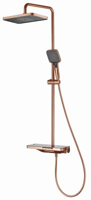 SWITCH SYSTEM  COPPER BRUSHED Kolumna natryskowa z wylewką MOBI