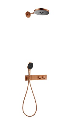 SWITCH SYSTEM PRO COPPER BRUSHED Natryskowy zestaw podtynkowy MOBI