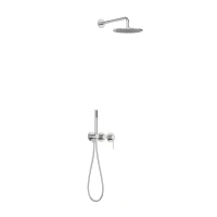 NORTHERN BAUHAUS EDITION NICKEL BRUSHED Natryskowy zestaw podtynkowy MOBI 