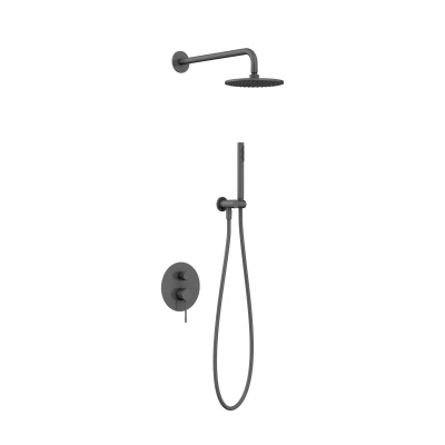 NORTHERN GUNMETAL BRUSHED Natryskowy zestaw podtynkowy MOBI 