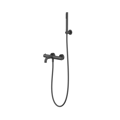 NORTHERN GUNMETAL BRUSHED Zestaw wannowy natynkowy MOBI 