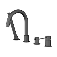 NORTHERN GUNMETAL BRUSHED Bateria wannowa cztero-otworowa MOBI 