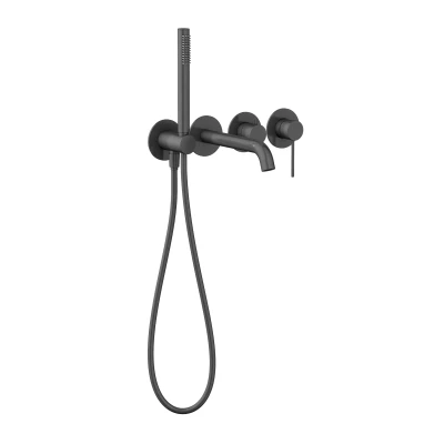 NORTHERN GUNMETAL BRUSHED Wannowy zestaw podtynkowy typ 2 MOBI 