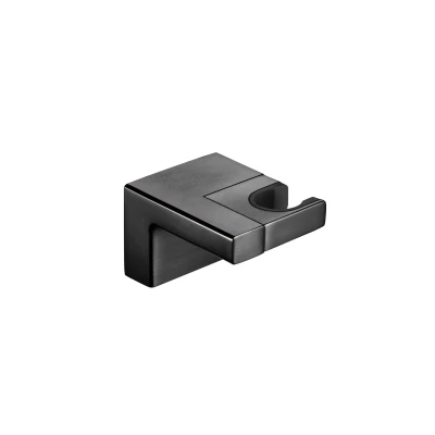 CUBE GUNMETAL BRUSHED Przyłącze kątowe z uchwytem na słuchawkę MOBI