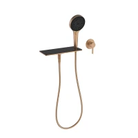 ARCHIVE COPPER BRUSHED Bateria natryskowa z wylewką MOBI