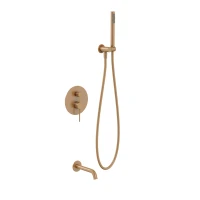 NORTHERN COPPER BRUSHED Wannowy zestaw podtynkowy MOBI 