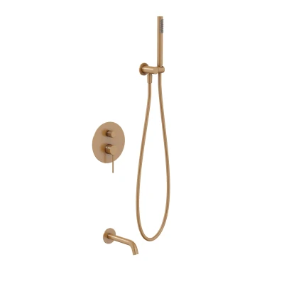 NORTHERN COPPER BRUSHED Wannowy zestaw podtynkowy MOBI 