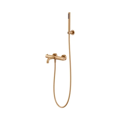 NORTHERN COPPER BRUSHED Zestaw wannowy natynkowy MOBI 