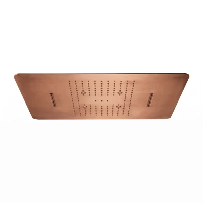 SKY COPPER BRUSHED Trójfunkcyjna deszczownica sufitowa MOBI