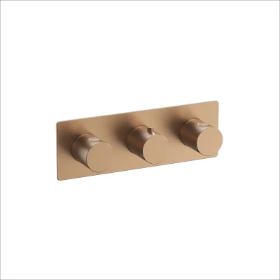 HORIZON COPPER BRUSHED Czterofunkcyjna termostatyczna bateria podtynkowa MOBI
