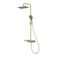 SWITCH SYSTEM GOLD BRUSHED Kolumna natryskowa z wylewką MOBI
