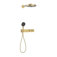 SWITCH SYSTEM PRO GOLD BRUSHED Natryskowy zestaw podtynkowy MOBI