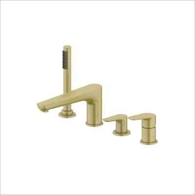 NATURE GOLD BRUSHED Bateria wannowa 4-otworowa MOBI