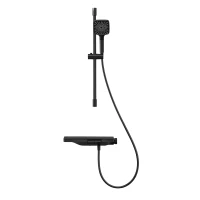 SWITCH SYSTEM  BLACK MATT  Zestaw natryskowy MOBI