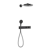 SWITCH SYSTEM PRO BLACK MATT Natryskowy zestaw podtynkowy MOBI