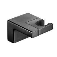 CUBE GUNMETAL BRUSHED Przyłącze kątowe z uchwytem na słuchawkę MOBI