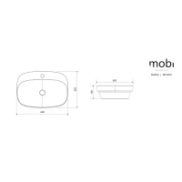 MELLOW Umywalka ceramiczna MOBI - zdjęcie 4