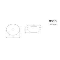 HOBBY Umywalka ceramiczna MOBI - zdjęcie 4