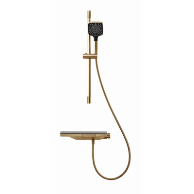SWITCH SYSTEM GOLD BRUSHED  Zestaw natryskowy MOBI