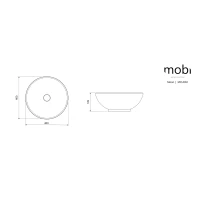 MOON Umywalka ceramiczna MOBI - zdjęcie 6