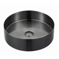 STEEL GUNMETAL BRUSHED Umywalka stalowa 38x11 MOBI