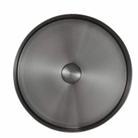 STEEL GUNMETAL BRUSHED Umywalka stalowa 38x11 MOBI - zdjęcie 3