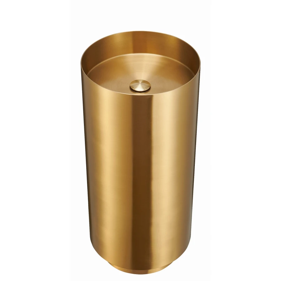 STEEL GOLD BRUSHED Umywalka stalowa wolnostojąca 38x83MOBI - zdjęcie 1