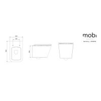HARMONY Miska Ceramiczna z deską MOBI - zdjęcie 5