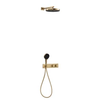 SWITCH SYSTEM GOLD BRUSHED Natryskowy zestaw podtynkowy MOBI - zdjęcie 1