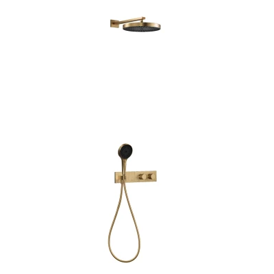 SWITCH SYSTEM GOLD BRUSHED Natryskowy zestaw podtynkowy MOBI 