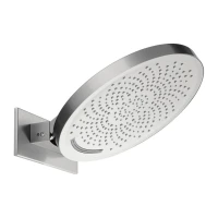 GLOW NICKEL BRUSHED Dwufunkcyjna deszczownica ścienna MOBI