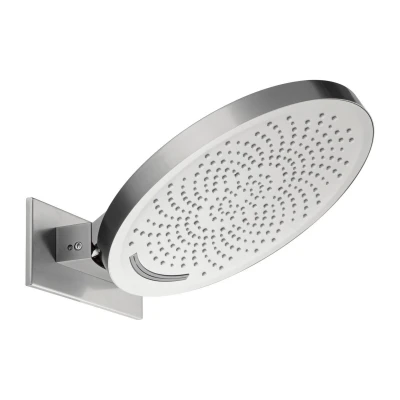 GLOW NICKEL BRUSHED Dwufunkcyjna deszczownica ścienna MOBI