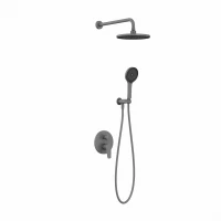 NATURE GUNMETAL BRUSHED Natryskowy zestaw podtynkowy MOBI - zdjęcie 1