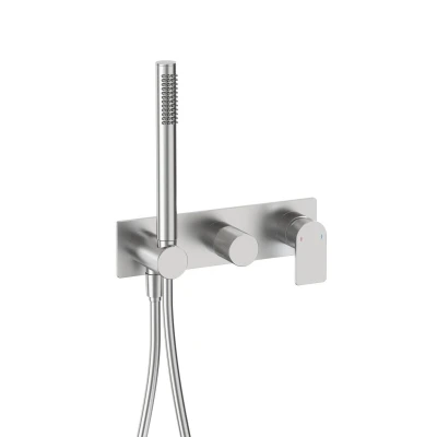 HORIZON NICKEL BRUSHED Bateria podtynkowa dwu-funkcyjna typ 2.0 MOBI
