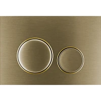 MOBITECH PRZYCISK CIRCLE GOLD BRUSHED - zdjęcie 1