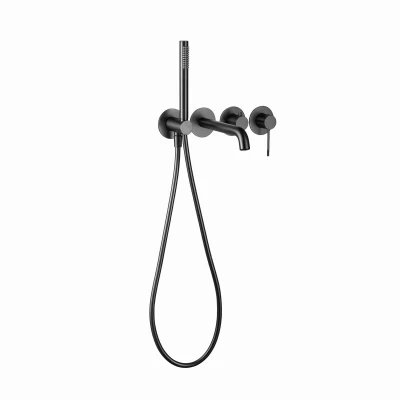 NORTHERN GUNMETAL BRUSHED Wannowy zestaw podtynkowy typ 2 MOBI 