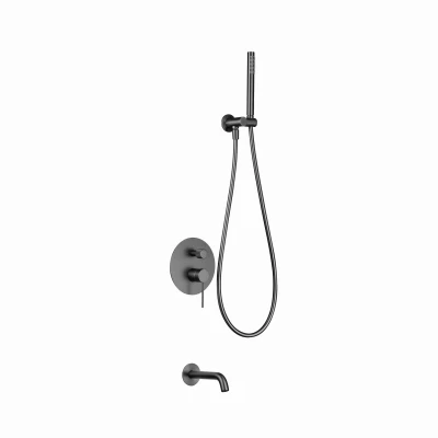 NORTHERN GUNMETAL BRUSHED Wannowy zestaw podtynkowy MOBI 