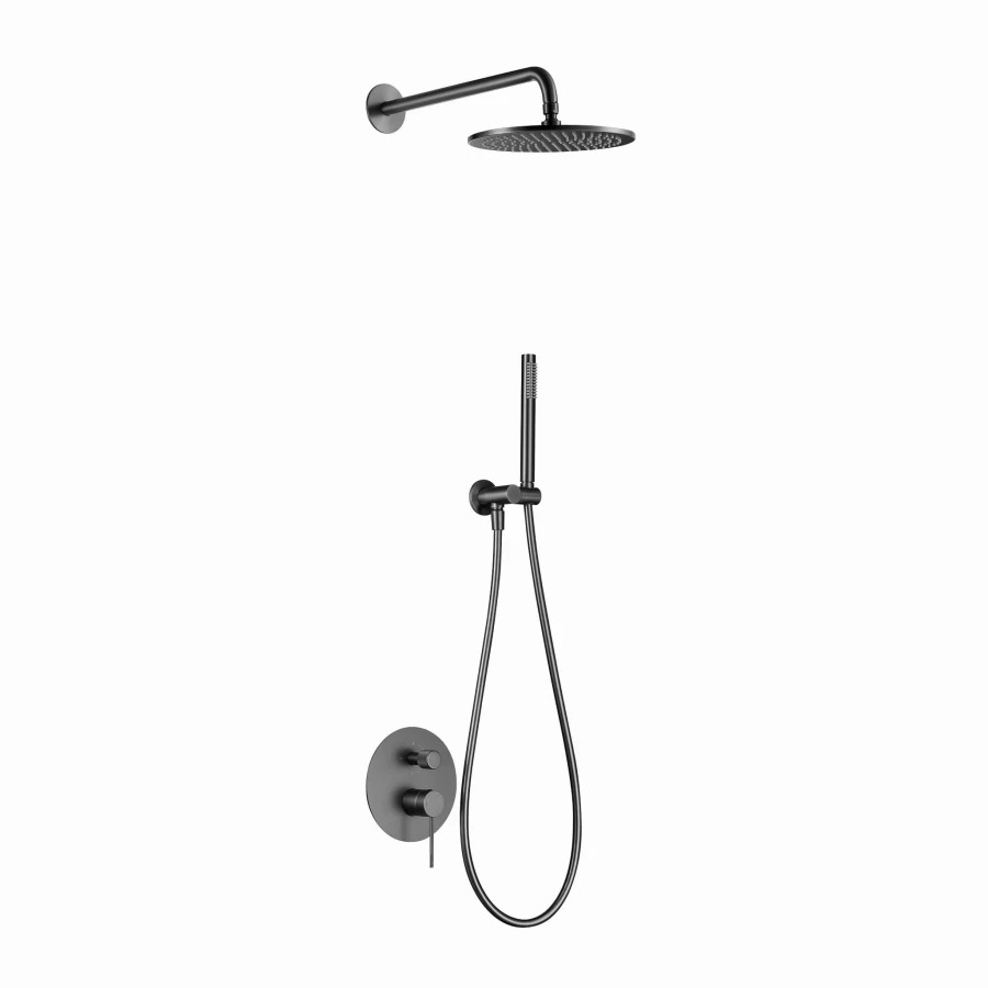 NORTHERN GUNMETAL BRUSHED Natryskowy zestaw podtynkowy MOBI - zdjęcie 1