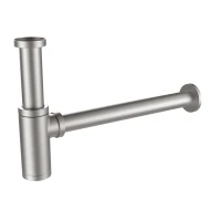 PREMIUM NICKEL BRUSHED syfon horyzontalny MOBI