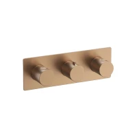 HORIZON COPPER BRUSHED Czterofunkcyjna termostatyczna bateria podtynkowa MOBI