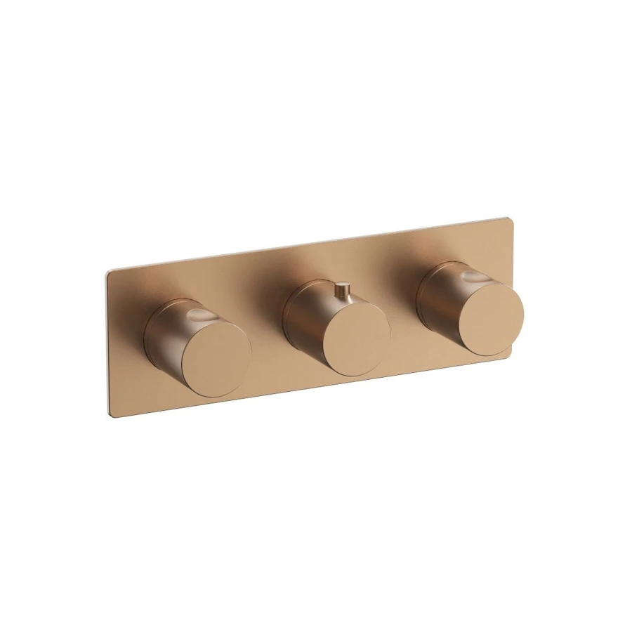 HORIZON COPPER BRUSHED Czterofunkcyjna termostatyczna bateria podtynkowa MOBI - zdjęcie 1