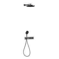SWITCH SYSTEM GUNMETAL BRUSHED Natryskowy zestaw podtynkowy MOBI