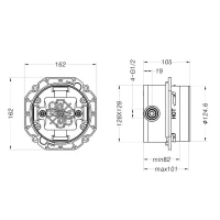 NORTHERN NICKEL BRUSHED Natryskowy zestaw podtynkowy MOBI - zdjęcie 2