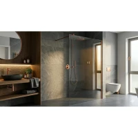 WALK-IN SPACE 10MM COPPER BRUSHED Ścianka 100X200