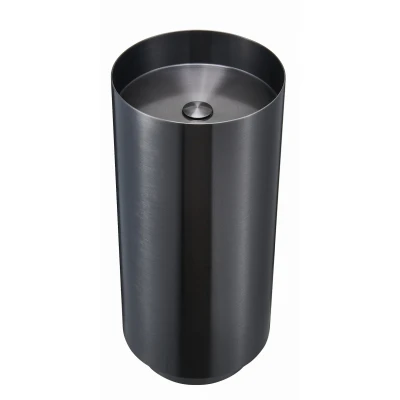 STEEL GUNMETAL BRUSHED Umywalka stalowa wolnostojąca 38x83 MOBI
