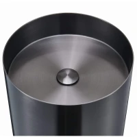 STEEL GUNMETAL BRUSHED Umywalka stalowa wolnostojąca 38x83 MOBI - zdjęcie 3