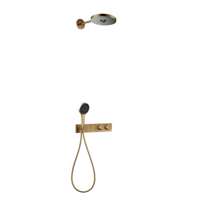 SWITCH SYSTEM PRO GOLD BRUSHED Natryskowy zestaw podtynkowy MOBI