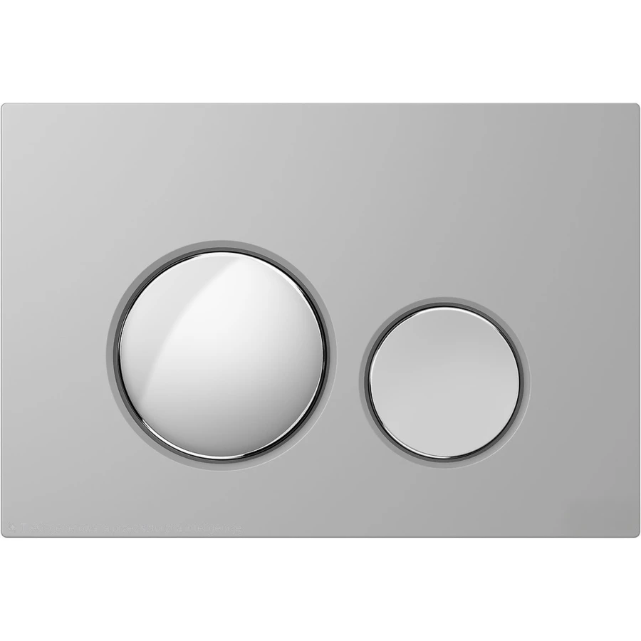 MOBITECH PRZYCISK CIRCLE NICKEL BRUSHED - zdjęcie 1