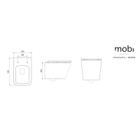 HARMONY PLUS Miska Ceramiczna z deską MOBI - zdjęcie 5
